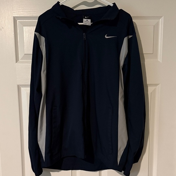 Nike Other - Nike Deep Navy Blue and Gray Jacket with Logo